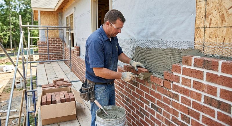 Brick Veneer Siding Installation