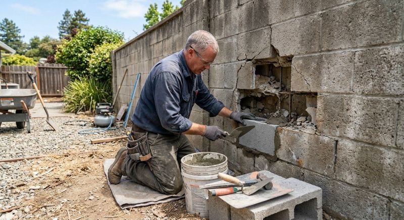 Concrete Block Repair