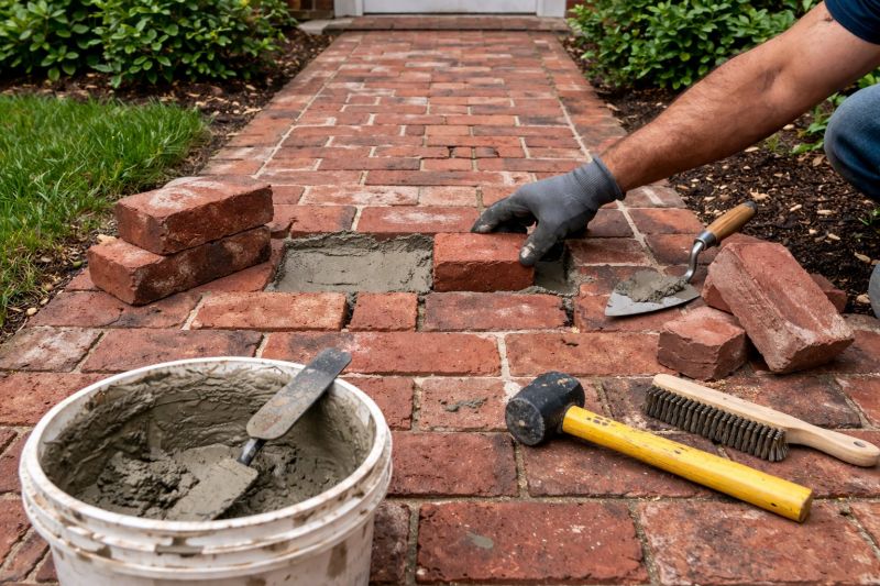 Brick Pathway Repair in Sonoma County, CA
