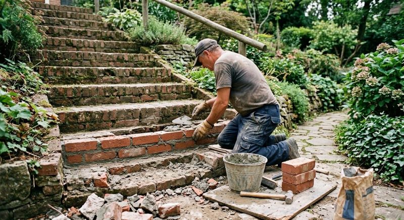 Brick Stairs Repair in Forestville, CA