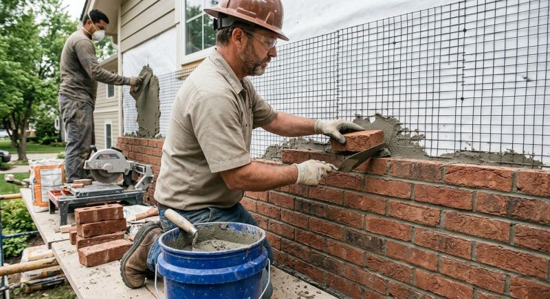 Brick Veneer Replacement in Sonoma County, CA