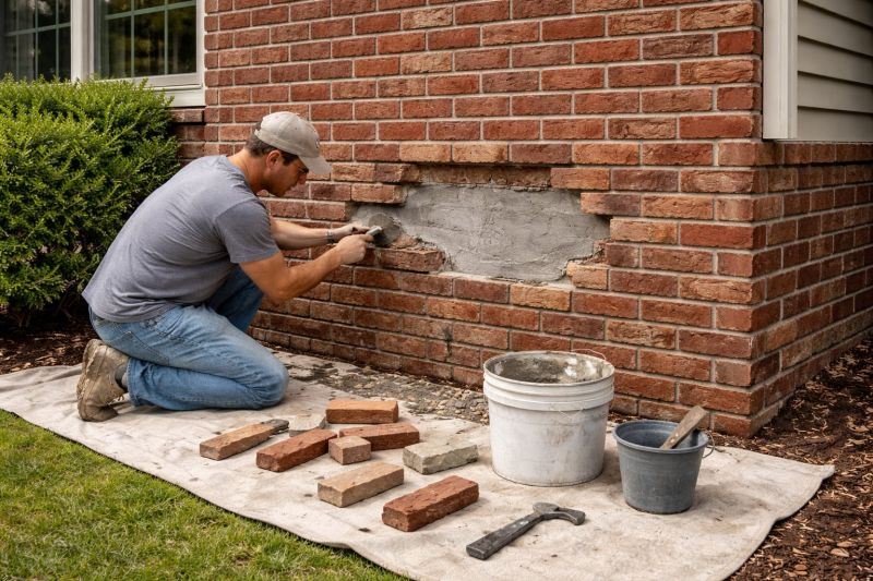 Brick Veneer Replacement in Novato, CA