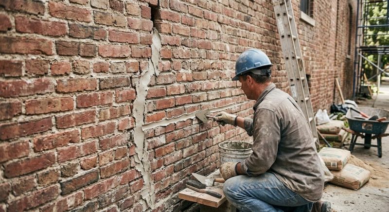 Brick Wall Repair in Napa County, CA