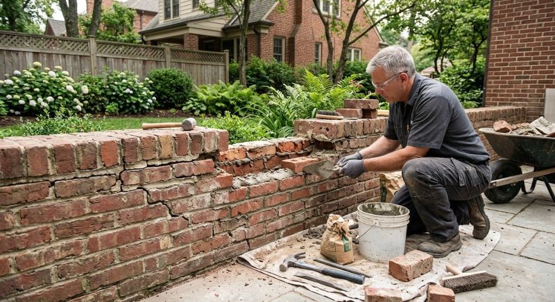Brick Wall Repair in Novato, CA
