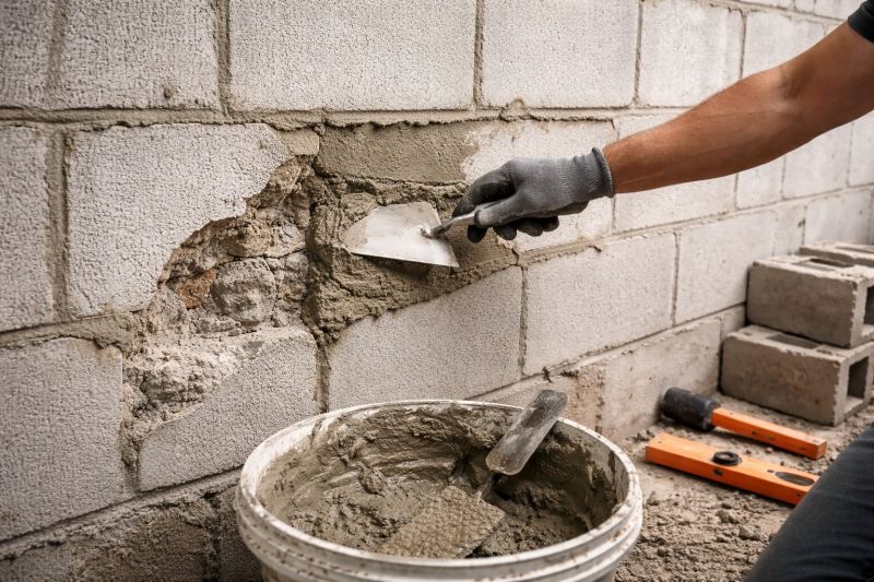 Cinder Block Wall Repair in Penngrove, CA