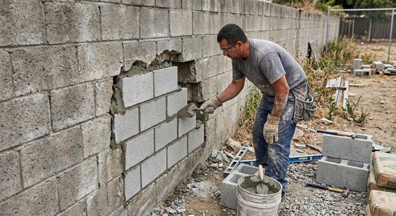 Concrete Block Repair in Cotati, CA