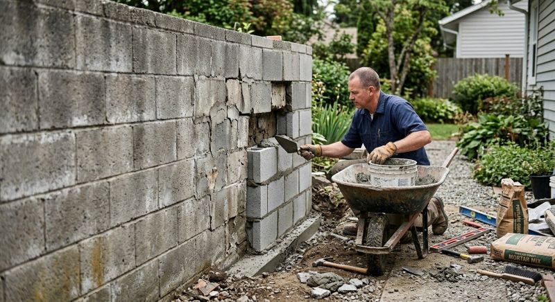 Concrete Block Repair in Cotati, CA