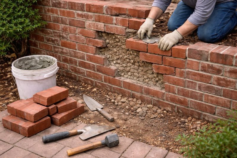 Masonry Wall Repair in Sonoma County, CA