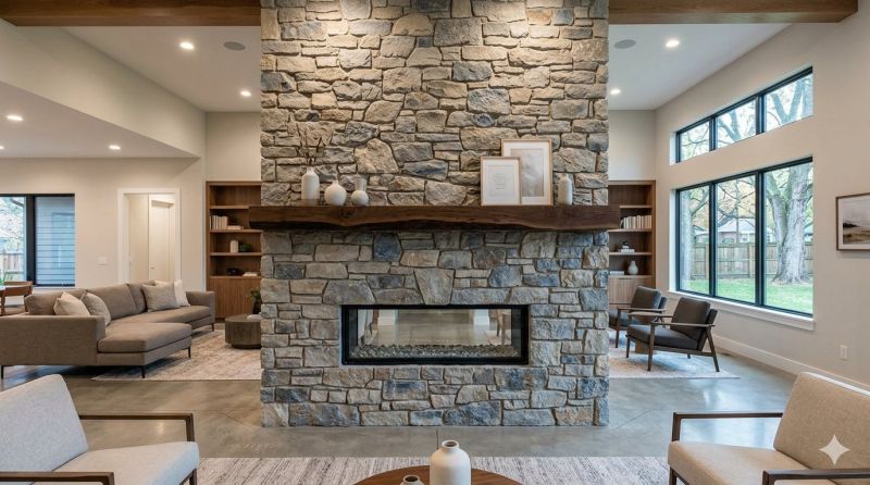 Stone Chimney Installation in Guerneville, CA