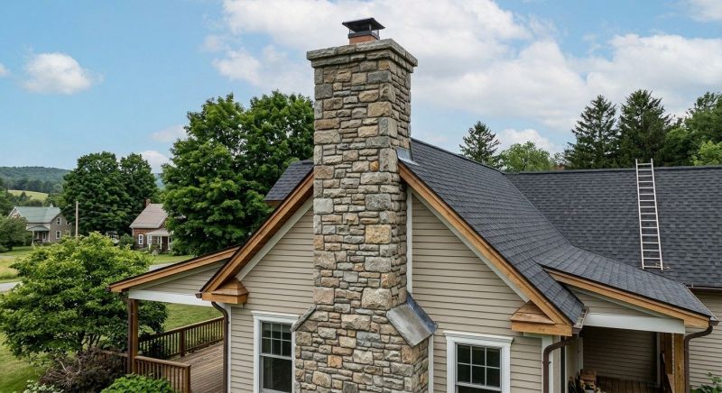 Stone Chimney Installation in Sonoma County, CA