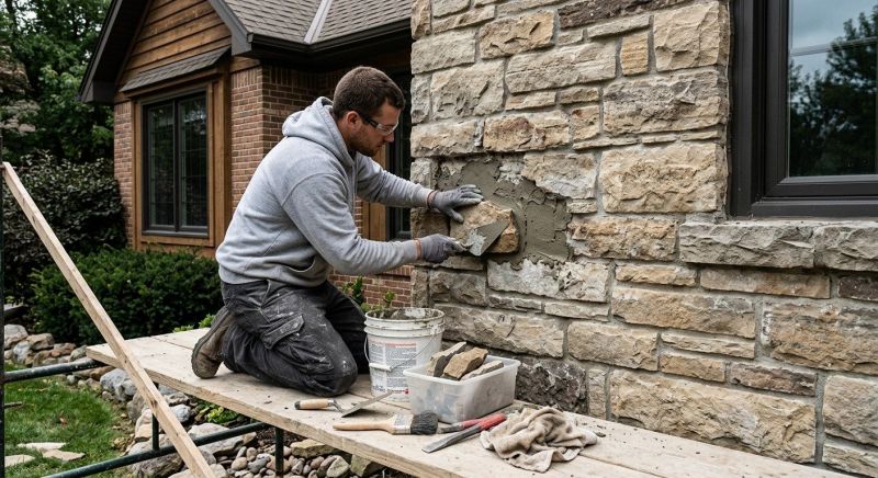Stone Veneer Repair in Guerneville, CA