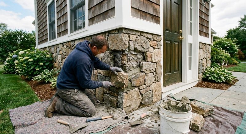 Stone Veneer Repair in Sonoma County, CA