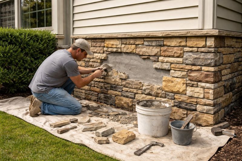 Stone Veneer Repair in Napa County, CA