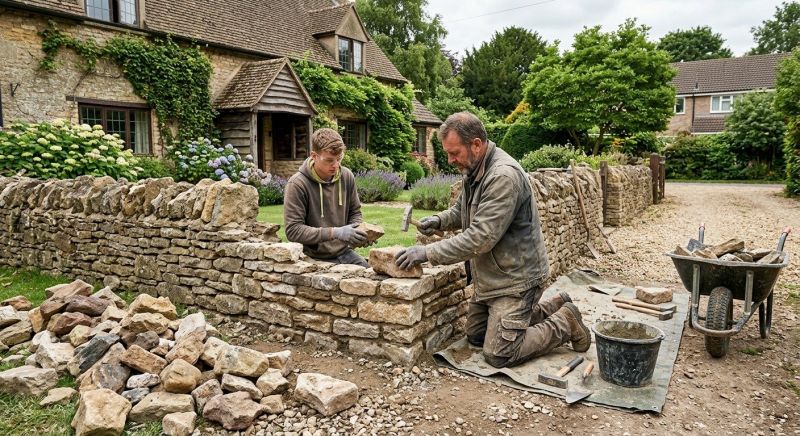 Stone Wall Repair in Guerneville, CA