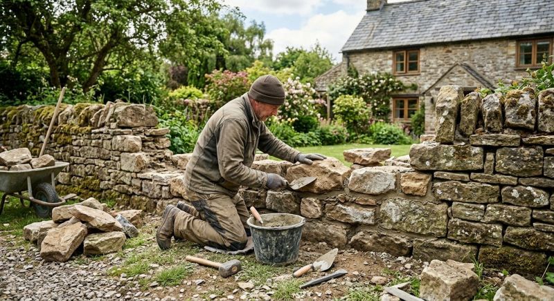 Stone Wall Repair in Napa, CA